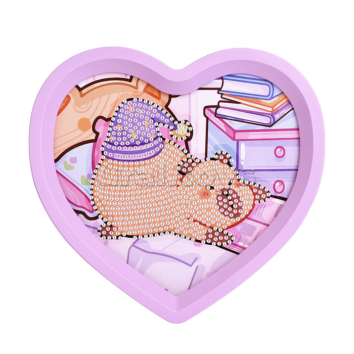 Мозаика алмазная "Капибара путешественница" 17*16см