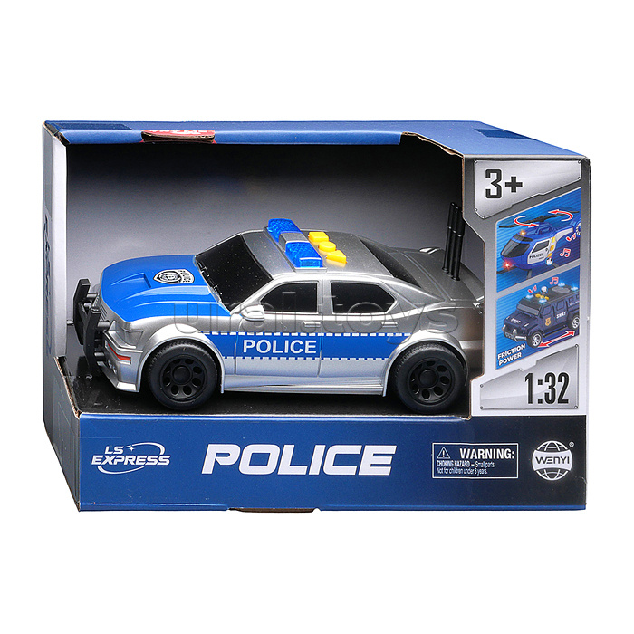 Машина "Полицейский патруль" 1:32 (свет, звук) в коробке
