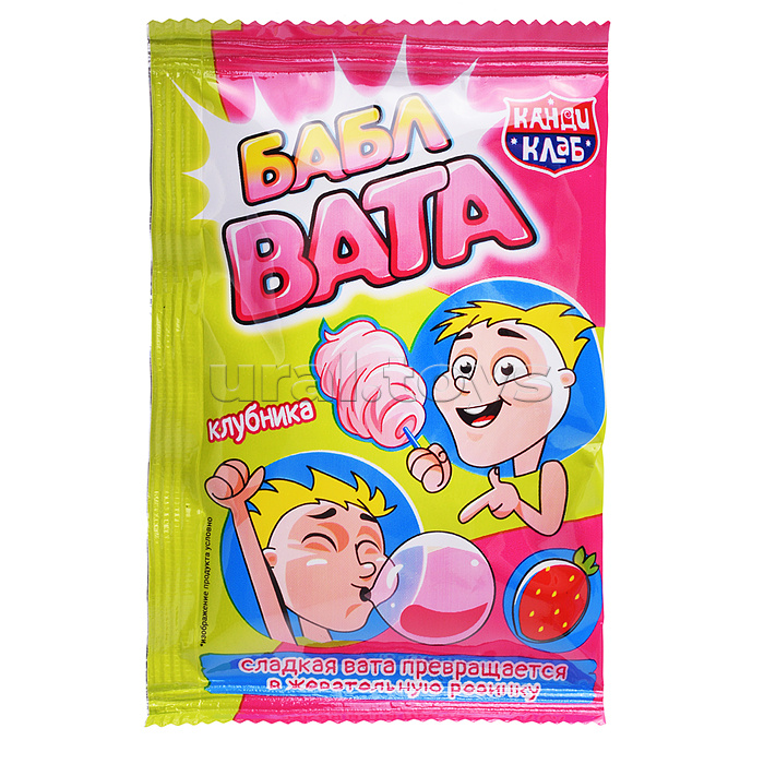 Сладкая вата "Бабл вата" ассорти 5гр*24шт