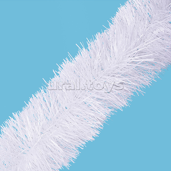 Мишура "Праздничная" белая, 10см х 2м