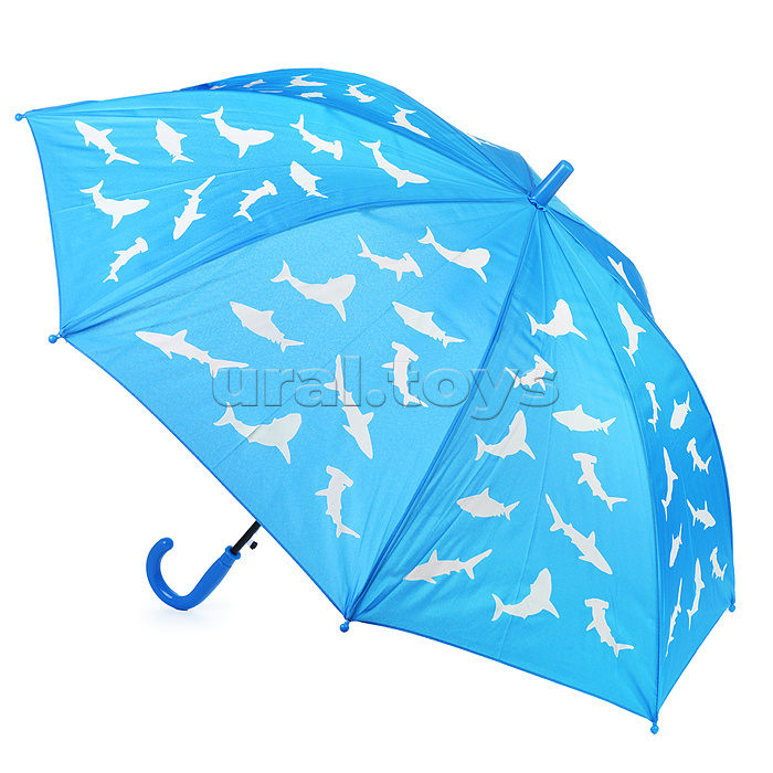 Зонт детский "Подводный мир" (55см.) с проявлением цвета