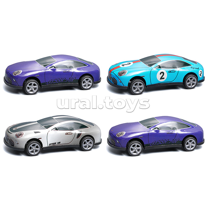 Набор машин "Спорт авто" (4 шт, инерц) в пакете