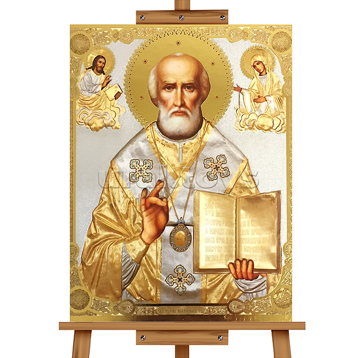 Мозаика алмазная "Икона. Николай Чудотворец" 20*30см.