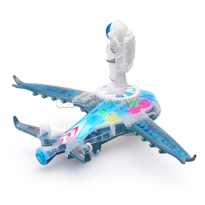 Интерактивная игрушка "Космонавт на турбо самолете" в коробке