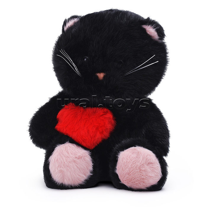 Мягкая игрушка "Кошка" с сердцем,22 см.