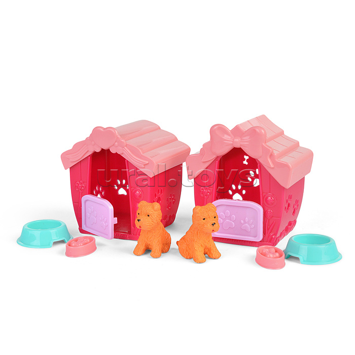 Набор питомцы "Мохнатый друг" с аксессуарами, в коробке ( в ассортименте)