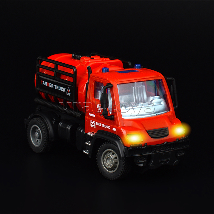 Машина "Пожарная" с резервуаром для воды, р/у, в коробке