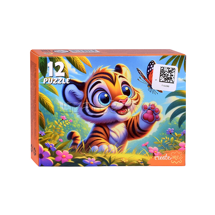 Пазлы 12 "Дикие кошки"