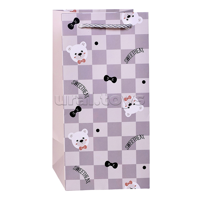 Пакет подарочный "Веселье в упаковке" 24,5*12*10см.