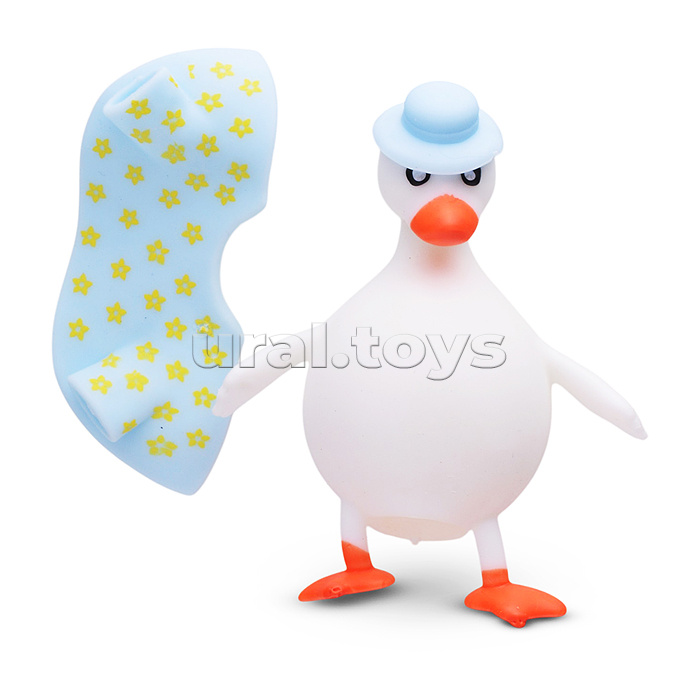 Фигурка антистресс Goose friends Белый гусь Карл 9см