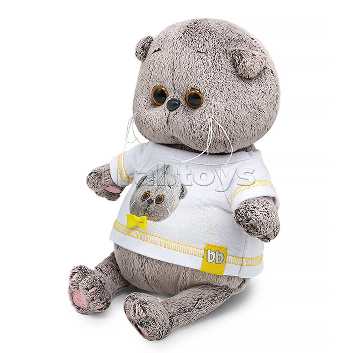Кот Басик BABY в футболке с автопортретом Кот Басик BABY в футболке с автопортретом