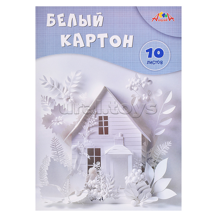 Картон белый А4 10л. "Домик"