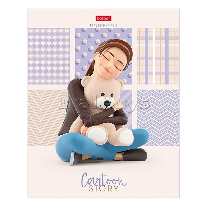 Тетрадь 48л. клетка "Теплые обьятия"