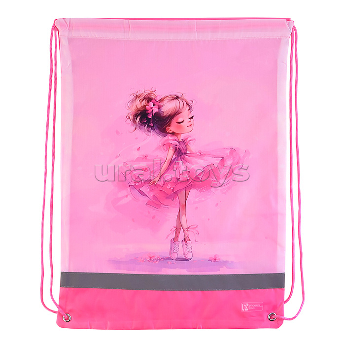 Мешок для обуви "Балерина в кедах" 1 отделение, 36x48 см, полиэстер