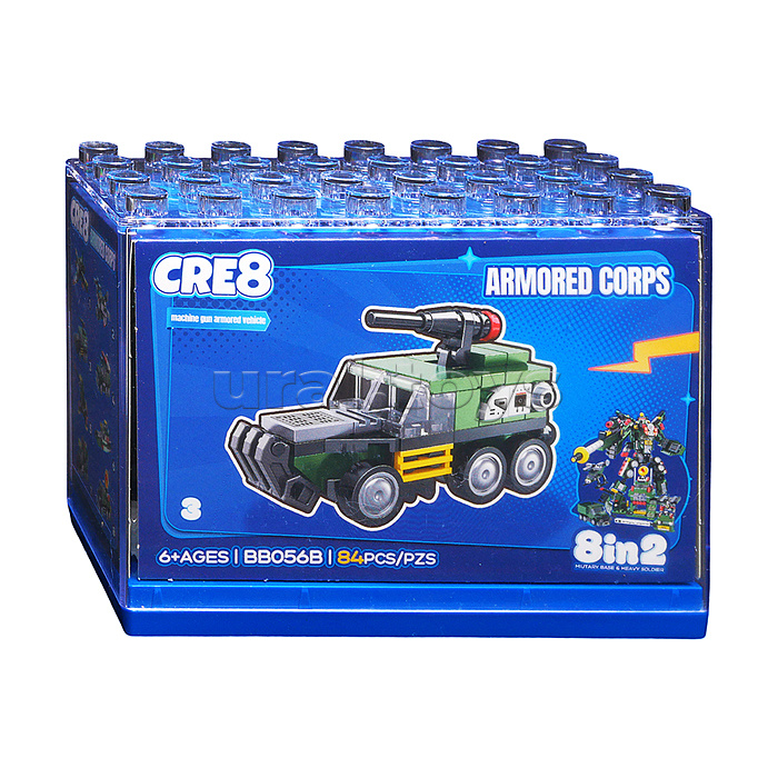 Конструктор "Боевой робот" 8 в 1 в коробке