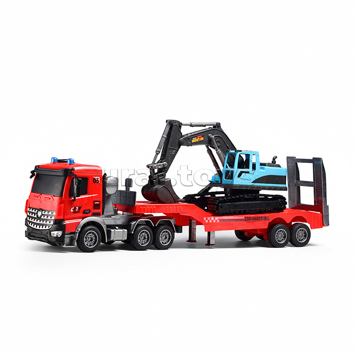 Машина "Спецтехника" р/у, 27 MHz (цвет красный) в коробке