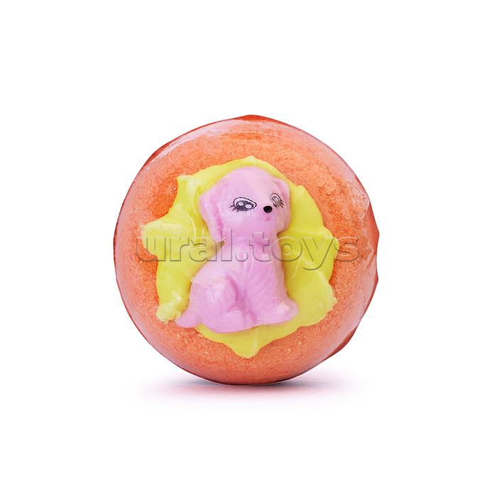 Шипучая соль для ванн 130г Чаша с пеной и игрушкой "Happyki"