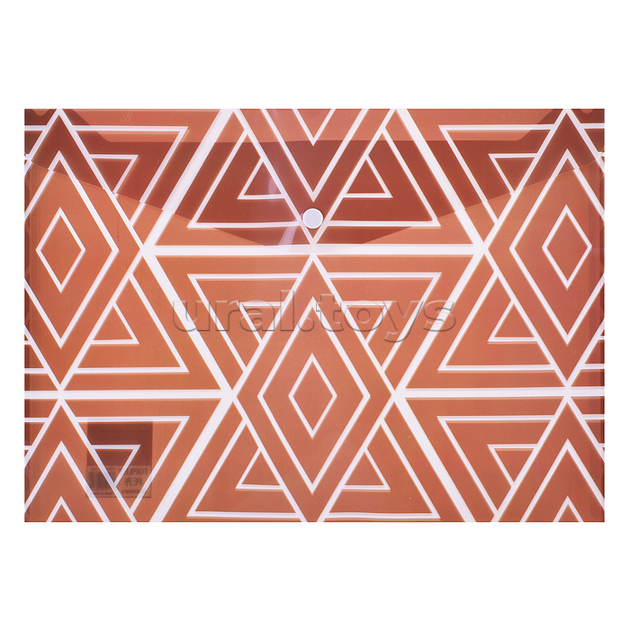 Папка канцелярская Pattern, 26х36 см, пластиковая, плотность 160 мкм, 2 дизайна в ассортименте