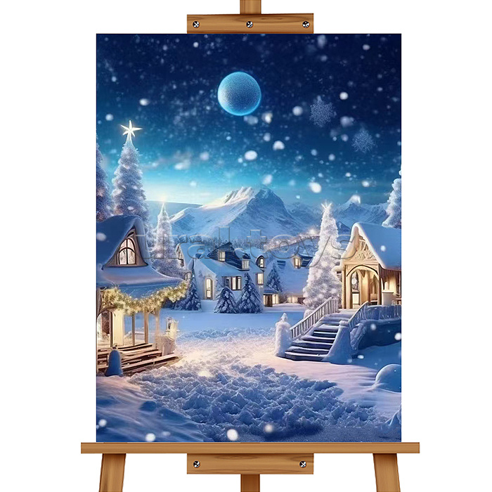 Мозаика алмазная "Зима" 30*40см.