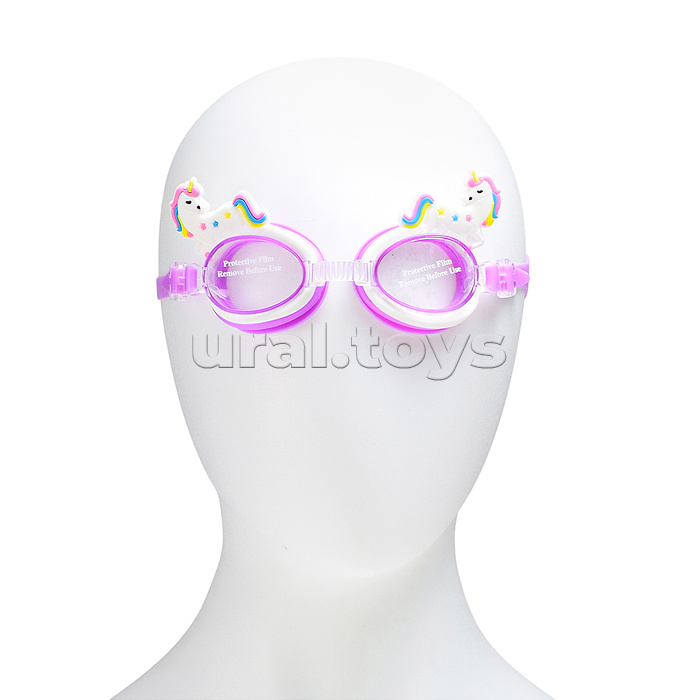 Очки для плавания цветные, в ассортименте, в пакете