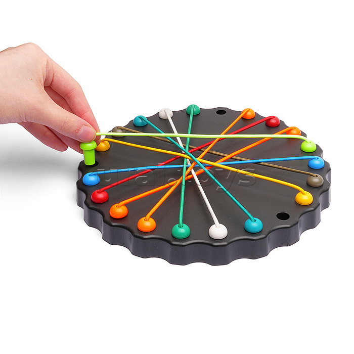 Игра настольная "Распутай шнурочки" в коробке Игра настольная "Распутай шнурочки" в коробке