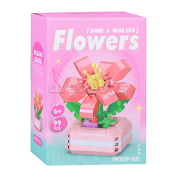 Конструктор "Цветок" (99 дет.) в коробке