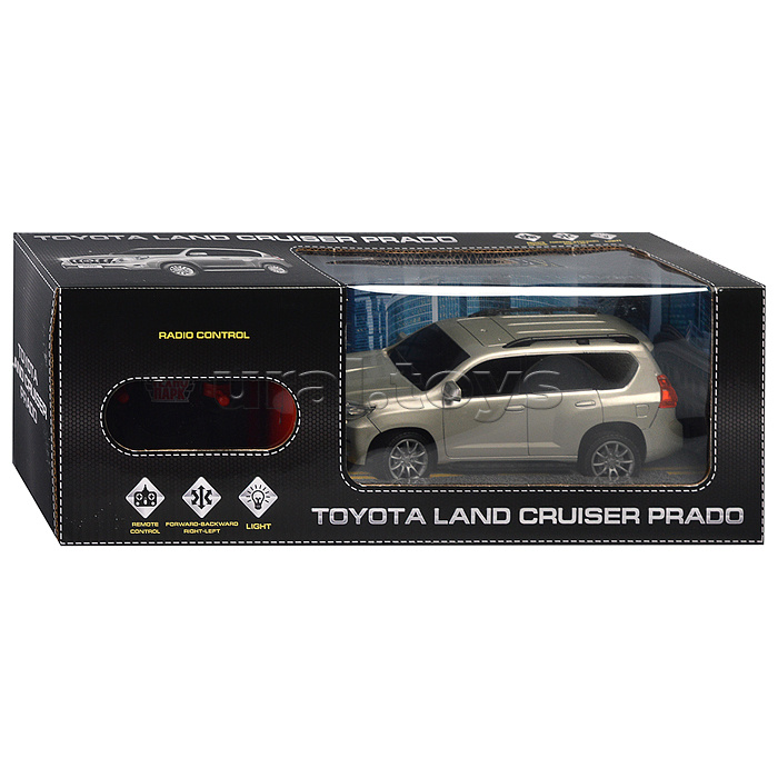 Машина р/у Toyota Prado свет, 19 см, ,серебр, в коробке Машина р/у Toyota Prado свет, 19 см, ,серебр, в коробке