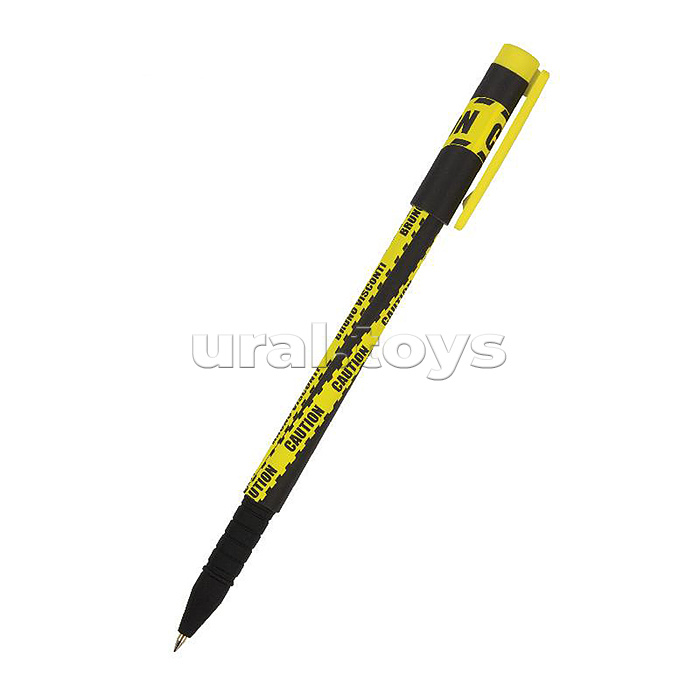 Ручка "FunWrite. Keep Away. Caution" шариковая, 0.5 мм, синяя