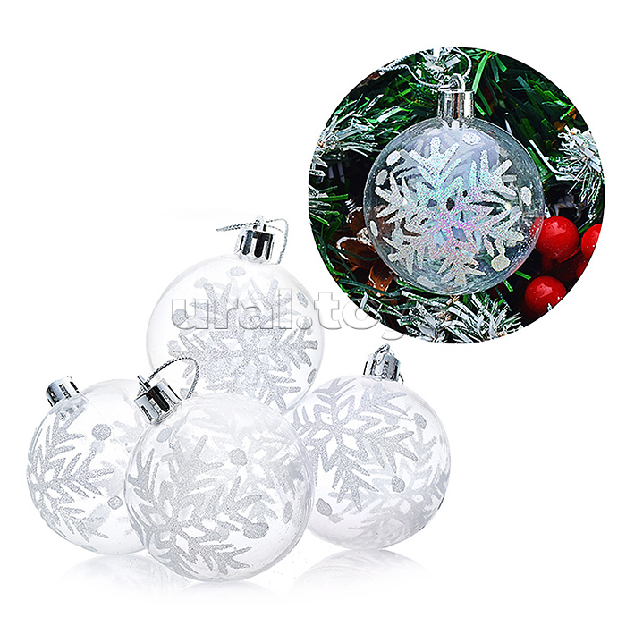 Набор шаров "Отблески Рождества" (6см) в пакете