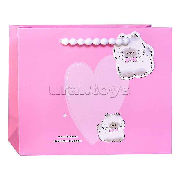 Пакет подарочный "Пушистик" 24,5*29,5*9,5см.