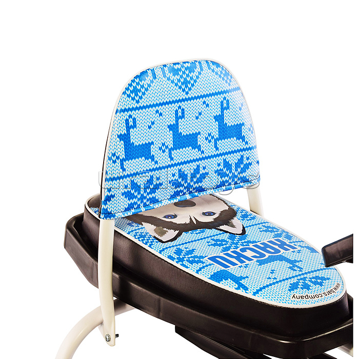 Игрушка Снегокат детский 104 "Comfort Хаски" со складной спинкой (Синий)