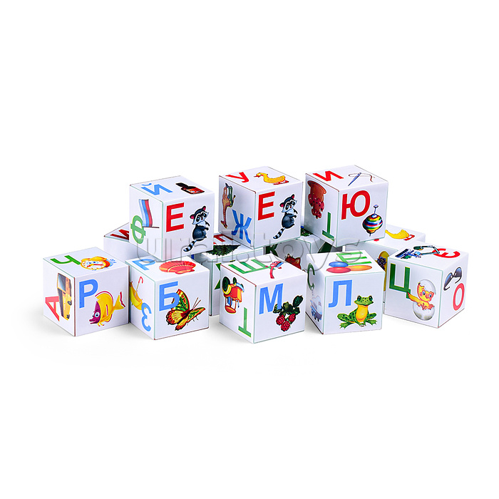 Кубики обучающие "Азбука в картинках"