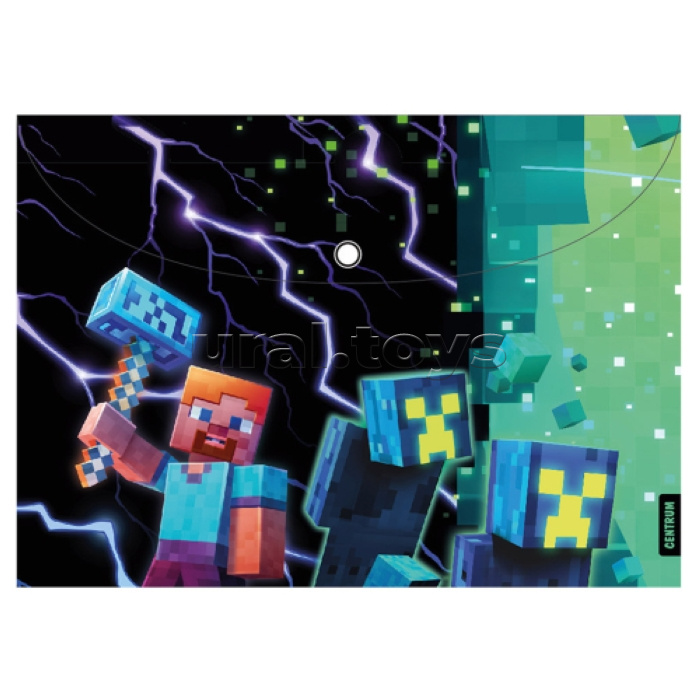 Папка-конверт на кнопке А4, пластик, "My game" 160 мкм