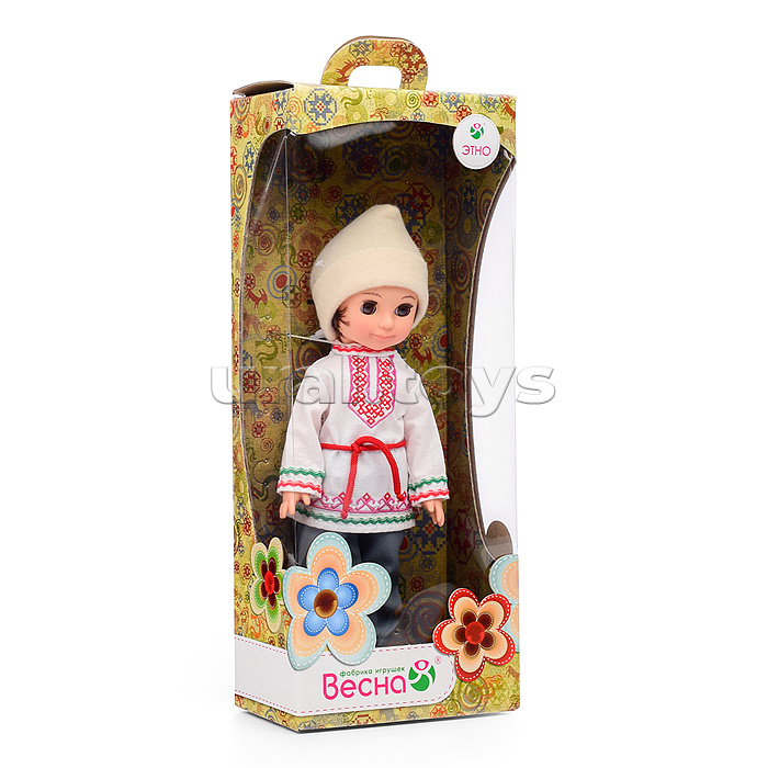 Кукла Мальчик в марийском костюме 30 см