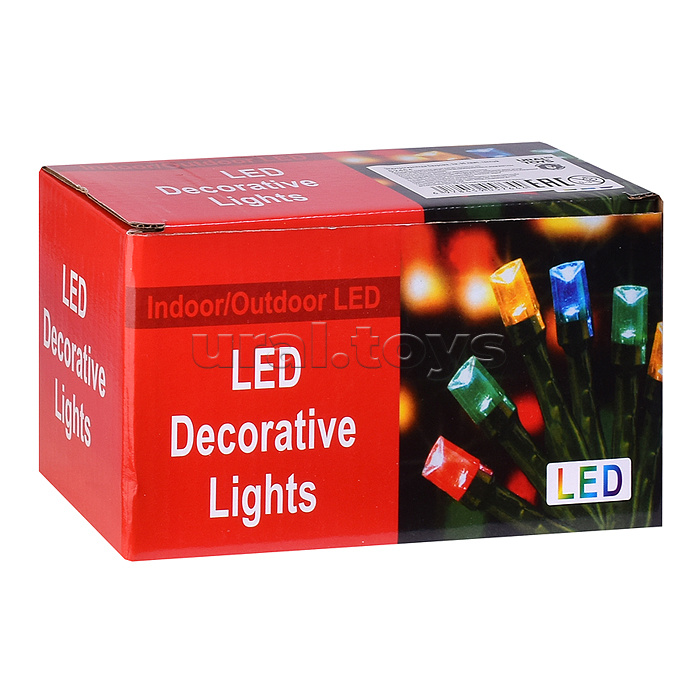 Электрогирлянда Бахрома, 3м, 96 ламп, теплый