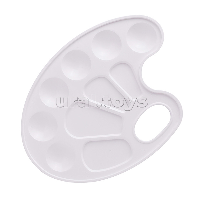 Палитра художника 210x154 мм, пластик, белая, индивидуальная упаковка