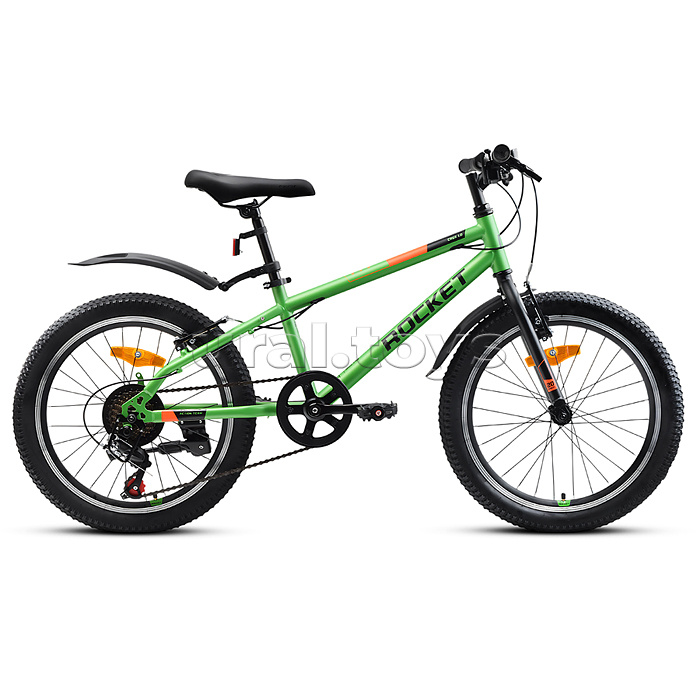 Велосипед 20" Rocket Crux 1.0 , цвет зеленый, размер 11"