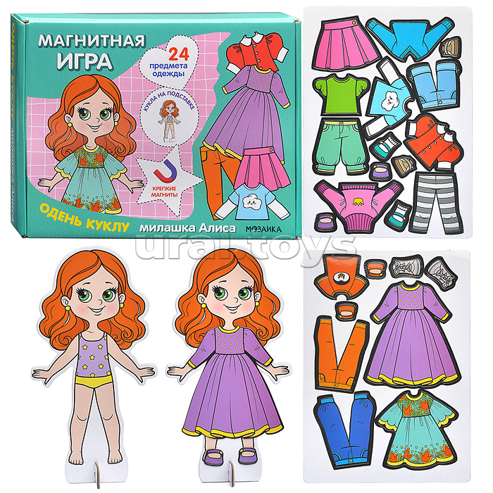 Магнитная игра. Одень куклу. Милашка Алиса Магнитная игра. Одень куклу. Милашка Алиса