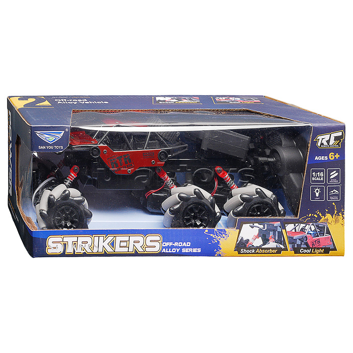 Машина "Шестиколесный Монстр" р/у, 27 MHz,в  коробке