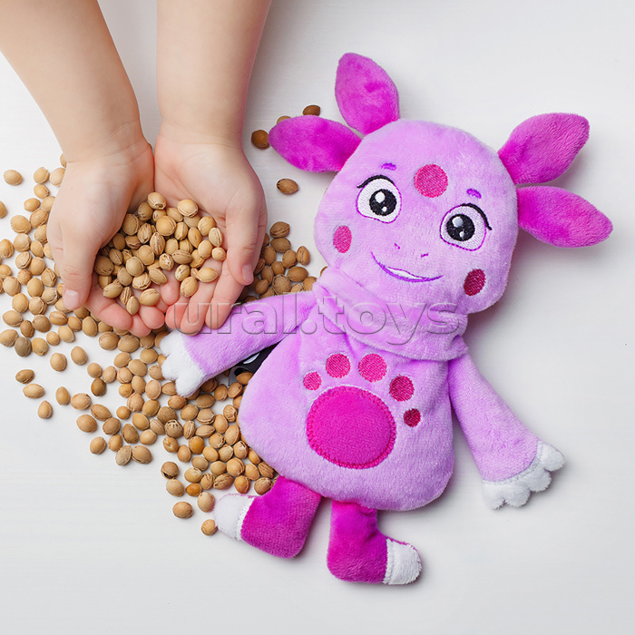 Игрушка с вишневыми косточками. Разогрелка "Лунтик"