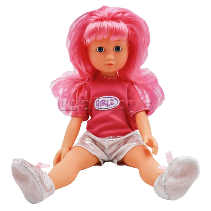 Модная кукла с розовыми волосами, 36 см, Bambina Bebe
