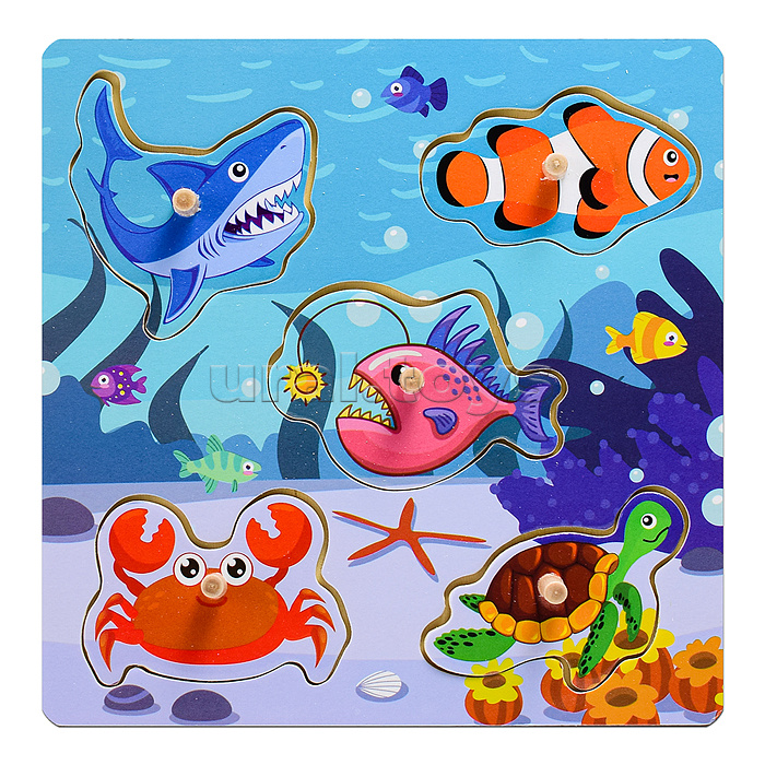 Пазл-вкладыш "Морской мир"