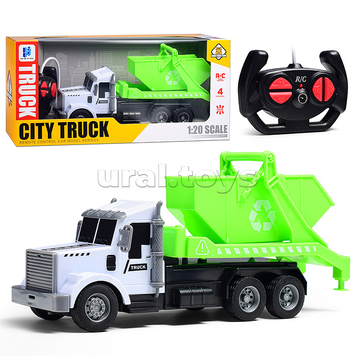 Машина "Мусоровоз" р/у, 27 MHz, в коробке