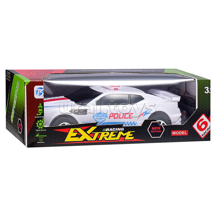 Машина "Экстрим" п/у, в коробке (чёрная, красная, белая)