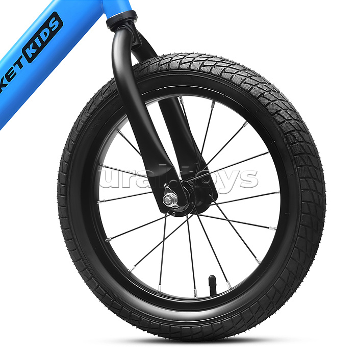 Беговел 14" Rocket R0045NEW-BL, колеса надувные, цвет синий