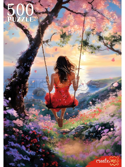 Пазлы 500 "Девушка на качелях" Пазлы 500 "Девушка на качелях"