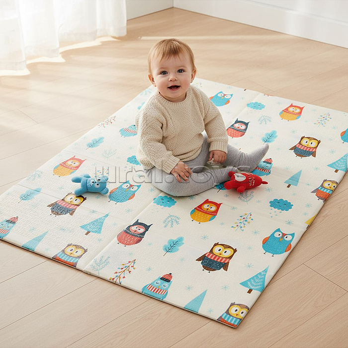 Коврик развивающий "Совушки-Подводные истории" (150*180* 0.8см) EVA