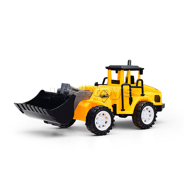 Автовоз со строительной техникой, под колпаком