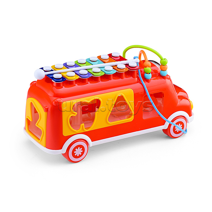 Сортер-металлофон "Музыкальный автобус" в коробке