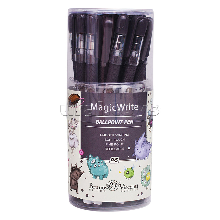 Ручка шариковая "MagicWrite. Монстрики" 0.5 мм, синяя